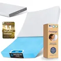 Produktbild: ARENSBERGER LINA, Gelschaum Matratze 100x200 cm - 11 cm NANOCELL Gel-Schaum - H3 Härtegrad - Atmungsaktiv - Abnehmbarer Bezug 240g/m²
