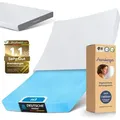 Produktbild: ARENSBERGER LINA, Gelschaum Matratze 100x200 cm – 11 cm NANOCELL® Gel-Schaum – H3 Härtegrad – Atmungsaktiv – Abnehmbarer Bezug 240g/m2