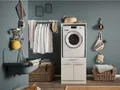 Produktbild: BEGA BBK Waschmaschinenumbauschrank in weiß - 67,5x162x67,5 (BxHxT)