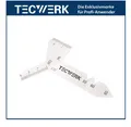 Produktbild: TECWERK Universalschleiflehre für Spiralbohrer 90° 120° 55° 60° mit mm Teilung