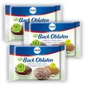 Produktbild: runde Back Oblaten Bio Vegan 90mm 26g pro Packung 3er Pack Esspapier zum Back...