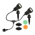 Produktbild: Briloner Leuchten 3077-025  Außenleuchte, Plastik, 3 Watt, GU10, schwarz, 2-er Set