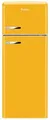 Produktbild: Amica KGC 15633 Y Retro-Kühl-Gefrierkombination, 55 cm breit, 144 cm hoch, 206 L, Automatische Abtauung, FrostControl, 3 Ablagen, honey yellow