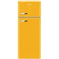 Produktbild: Amica Kühl-Gefrier-Kombination, Gelb, Metall, 1 Schubladen, 55x144x61.5 cm, LED-Innenbeleuchtung, Küchen, Küchenelektrogeräte, Kühl- & Gefrierschränke, Kühlschränke, Standkühlschränke