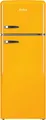 Produktbild: Amica KGC 15633 Y Kühl-Gefrierkombination Retro | 206l | Abtauautomatik | Energieklasse E | gelb | 144x55x61,5 cm, E (Spektrum A bis G)