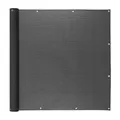 Produktbild: Ventanara® Balkonverkleidung Sichtschutz PVC Balkonumspannung Zaun Verkleidung Blende Windschutz Folie 500 x 75 cm Anthrazit