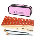 Produktbild: Sonor G10 Glockenspiel Xylophon 13 Töne, von c3 bis f4 + keepdrum Tasche Pink