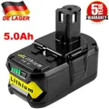 Produktbild: Neu 18V 5.0Ah Akku für RYOBI One+ Plus Lithium RB18L50 P108 P104 Batterie Pack