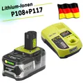 Produktbild: 1X 8.0Ah 18V  Lithium Akku für RYOBI One Plus RB18L50 P108 P107 P104/Ladeger DE