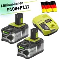 Produktbild: 2X 8.0Ah 18V  Lithium Akku für RYOBI One Plus RB18L50 P108 P107 P104/Ladeger DE