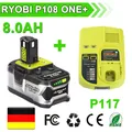 Produktbild: 1pack 8.0Ah 18V  Lithium Akku für RYOBI One Plus RB18L50 P108 P107 P109/Ladeg DE
