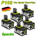 Produktbild: 5PC 7.0Ah 18V  Lithium Akku für RYOBI One Plus RB18L50 P108 P107 P104/DE