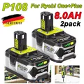 Produktbild: 2x 8.0Ah 18V  Lithium Akku für RYOBI One Plus RB18L50 P108 P107 P104/DE