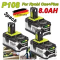 Produktbild: 3x 8.0Ah 18V  Lithium Akku für RYOBI One Plus RB18L50 P108 P107 P104/DE