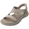 Produktbild: Skechers Go Walk Flex Damen Sandalen Taupe Rutschfest - 41 EU