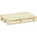 Produktbild: Relaxdays Paletten Untersetzer, 6er Pack, Mini Paletten für Tassen & Gläser, Holz, Getränkeuntersetzer, 2x12x8cm, natur
