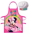 Produktbild: Disney Kochschürze Minnie Maus Kinder Rainbow Malschürze Kindergarten Backset