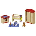 Produktbild: Goki 51905 - Kinderzimmer, 12-teilig, Puppenhausmöbel