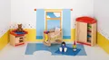 Produktbild: Puppenmöbel Kinderzimmer | Schrank H= 13 cm, Buchenholz, 12 Teile, per Set