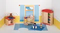 Produktbild: Puppenhausmöbel KINDERZIMMER Spielzimmer Biegepuppen Puppenmöbel Holz 12-teilig