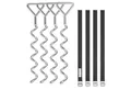 Produktbild: SONGMICS Spanngurt Eisen-Bodenanker Spiral-Bodenverankerung, 8 -St.