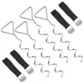 Produktbild: Bodenanker Trampoline Erdanker Spiral-Bodenverankerung ABS-Schnallen SGN15INV1