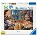 Produktbild: Ravensburger Puzzle Erwachsenenpuzzle 500 Large Pieces - Gemütliche Leseecke, 500 Puzzleteile