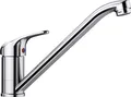 Produktbild: Blanco Daras Einhebelmischer, metallische Oberfläche, Rohrauslauf, Hochdruck, ch