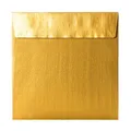 Produktbild: 25 Briefumschläge 155 x 155 mm mit Haftstreifen 120 g/qm in 88 Gold