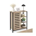 Produktbild: tectake Sideboard, Industrial Style, Ablage und 3 offene Fächer, mit höhenverstellbaren Kunststofffüßen, 70 x 32 x 82 cm