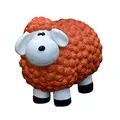 Produktbild: Geschenkestadl Dekofigur Schaf in Orange Bunte Schafe Tier Figuren für Haus und Garten