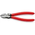 Produktbild: KNIPEX 70 01 160 SB Seitenschneider mit Kunststoff überzogen schwarz atramentiert 160 mm