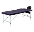 Produktbild: vidaXL Massageliege Massageliege Klappbar 3-Zonen mit Aluminiumgestell Lila