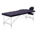 Produktbild: vidaXL Massageliege Massagetisch Klappbar 3 Zonen Aluminium Lila