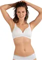 Produktbild: Naturana BH Damen ohne Bügel Cup A-D 100% Angenehm Dank extra Softer Schalen I BH ohne Bügel mit nahtlosen Cups - Ideal unter Blusen & T-Shirts Damen BH für maximalen Halt 85 Ecru D