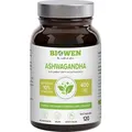 Produktbild: Biowen Ashwagandha 400 mg + 10% Vitanolide 40 mg 120 Kapseln
