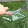 Produktbild: TOLKO Folie transparent 0,5mm | Stabil flexibel Wasserdicht | Klarsichtfolie Meterware | Tischdecke Tischschutz Kunststofffolie Fensterfolie | transparente Folie für Innen und Außen 137cm breit