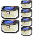 Produktbild: TECKNET Solarlampen für Außen, 【6 Stücke】 231 LED Solarlampe 300° Superhelle mit Bewegungsmelder 3 Modi IP65 Wasserdichte Wandleuchte für Wand Post Pathway Garten Garage