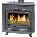 Produktbild: PLAMEN Kaminofen GLAS Franklin - Schwarz
