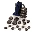 Produktbild: Hot Stone Massage Set | 20 Basalt Massagesteine | Optimal als Hot Stone Einst...