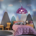 Produktbild: Pendellampe Hängelampe Pendelleuchte Flurlampe Esstischleuchte purple D 38 cm