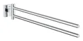 Produktbild: GROHE Start Cube QuickFix 40976000 Doppelter Handtuchhalter, Chrom