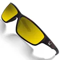 Produktbild: Westin W6 Sport 20 Matte Brown Stripe Brown Yellow Green - Polbrille, Brille