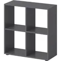 Produktbild: Vicco Bücherregal Tetra, grau, aus Holz, 4 Fächer, 72 x 73 x 29cm