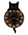 Produktbild: Schwarze Katze mit Wanduhr als magisches Wohn Accessoire