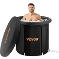 Produktbild: VEVOR Eisbadewanne, 85 cm langes Tauchbecken für Kaltwassertherapie für Sportler, tragbares Outdoor-Eisfass-Tauchbecken zur Erholung, 398 L aufblasbare Faltbadewanne mit Abdeckung für Erwachsene