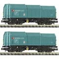 Produktbild: Fleischmann N Fl 2er-Set Teleskophaubenwagen, Sbb D (Spur N) (6660037)