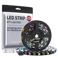 Produktbild: BTF-LIGHTING WS2812 ECO 5M 150 LEDs RGB Individuell adressierbar WS2812 Legierungsdraht 30Pixels/m 5050 SMD Flexibler Streifen Schwarz PCB DC5V für Heimdekoration IP30 Nicht-Wasserdicht(Nur Streifen)