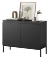 Produktbild: Selsey Sideboard BEMMI, 2-türig mit 4 Fächern, Metallgestell in Schwarz