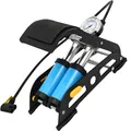 Produktbild: 2-Zylinder Fußpumpe mit Manometer Tretluftpumpe Fahrradpumpe alle Ventile Luftpumpe Doppelzylinder Fußluftpumpe Fahrrad 7 bar Fahrrad Auto Retoo